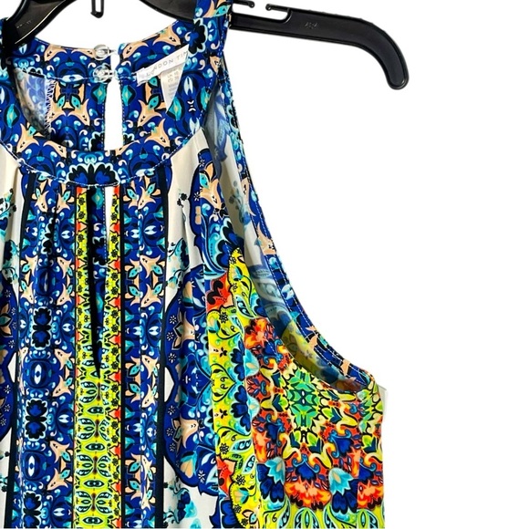 London Times Women's Sleeveless Keyhole Halter Aline Dress size 6 - Picture 6 of 10